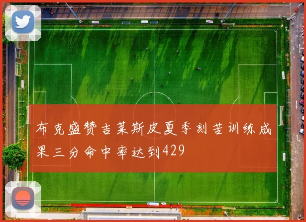 布克盛赞吉莱斯皮夏季刻苦训练成果三分命中率达到429